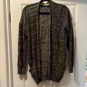 Poof Excellence Charcoal Knit Cardigan